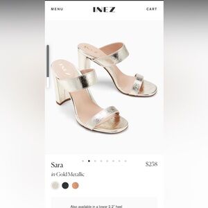 Inez Gold High heel.